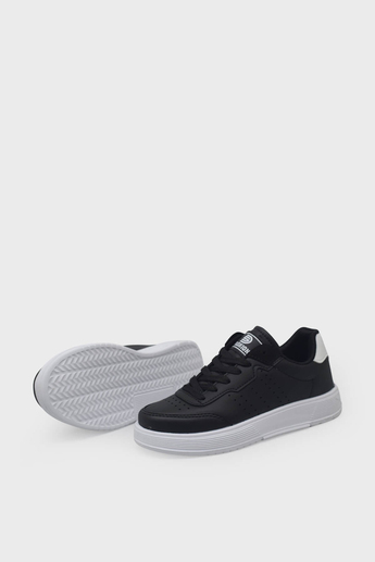 Minican Unisex Çocuk Sneakers Siyah Beyaz MNCN-153