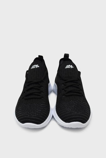 Mp Unisex Yazlık Streçli Spor Ayakkabı Siyah Beyaz MP-1501