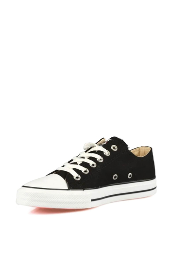 No Fear Unisex Yarım Converse Spor Ayakkabı Siyah Beyaz NFR-1079