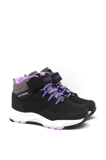 Pepino Kız Çocuk Outdoor Bot Siyah Lila P-1391