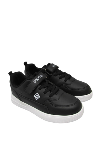 Pepino Unisex Çocuk Cırt Bantlı Spor Ayakkabı Siyah Beyaz P-1302