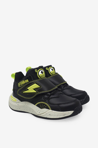 Pepino Unisex Çocuk Cırtlı Basket Ayakkabısı Siyah Sarı P-1828