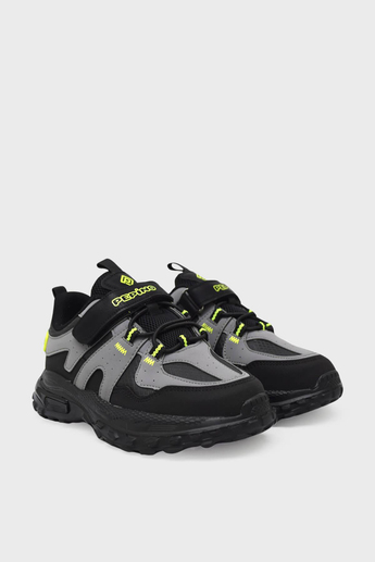 Pepino Unisex Çocuk Cırtlı Spor Ayakkabı Siyah Füme P-1734