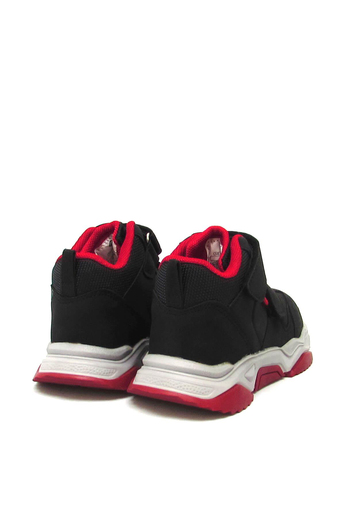 Pepino Unisex Çocuk Cırtlı Spor Ayakkabı Siyah Kırmızı P-1387