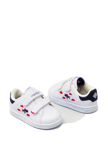 Pepino Unisex Çocuk Cırtlı Spor Ayakkabı Beyaz Lacivert P-206