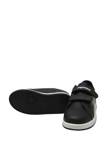 Pepino Unisex Çocuk Cırtlı Spor Ayakkabı Siyah Turuncu P-206