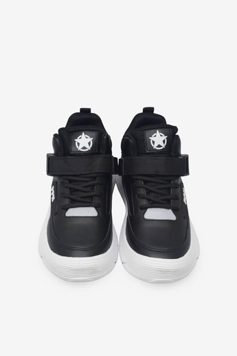 Pepino Unisex Çocuk Spor Bot Siyah Beyaz P-2036