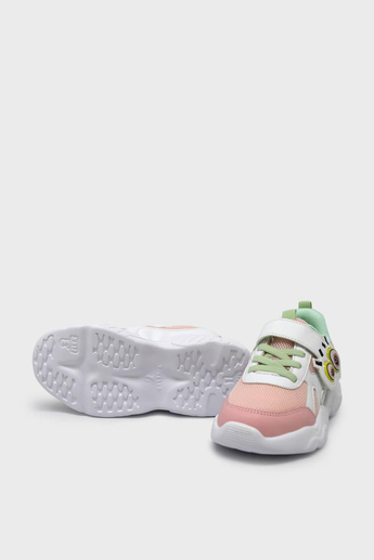 Pepino Unisex Çocuk Yazlık Cırtlı Spor Ayakkabı Pudra Beyaz P-1634