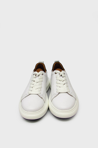 Pepita Erkek Deri Sneakers Beyaz SRLR-6589