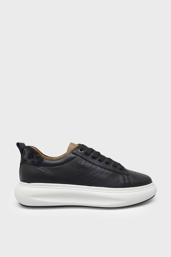 Pepita Erkek Deri Sneakers Siyah SRLR-6589