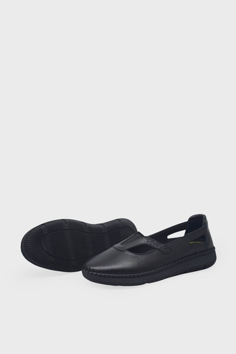 Pepita Kadın Comfort Deri Ayakkabı Siyah SRLR-Z541