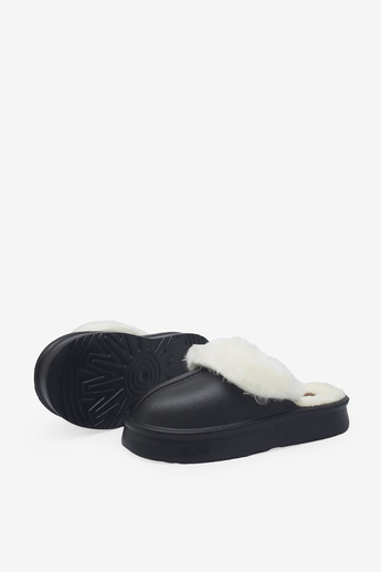 Pierre Cardin Kadın Peluşlu Ev Terliği Siyah PC-55332