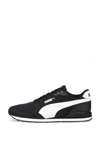 Puma Unisex ST Runner V3 Mesh Spor Ayakkabı Siyah Beyaz 384640