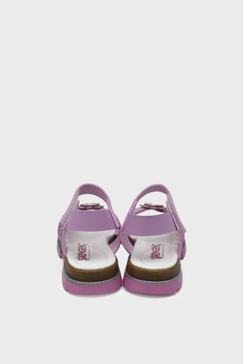 Şirin Kız Çocuk Çiçekli Günlük Sandalet Lila SRN3196