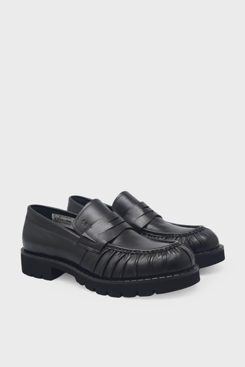 Tamer Tanca Erkek Deri Loafer Siyah TT987231