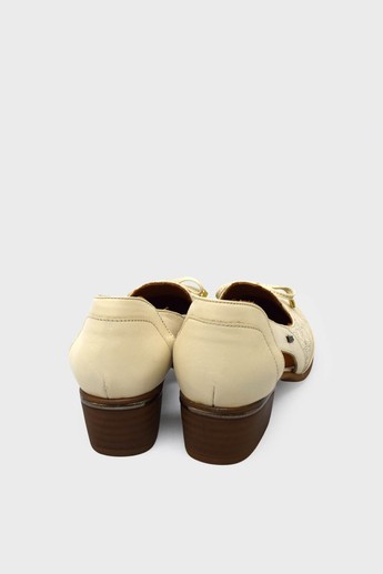 Venüs Kadın Topuklu Comfort Deri Ayakkabı Bej VNS2312522Y