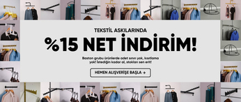 TEKSTİL ASKILARINDA %15 NET İNDİRİM!
