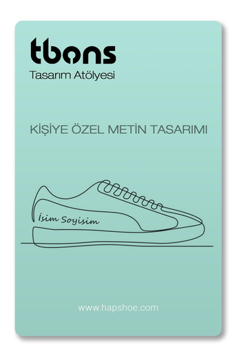 Ayakkabı İçin Kişiye Özel Metin Tasarım Paketi