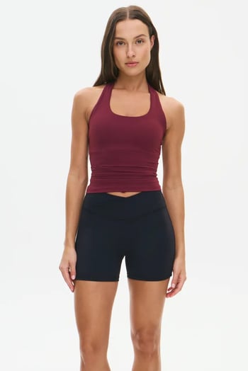 Bordo Halter Yaka Kadın Atlet MG2680