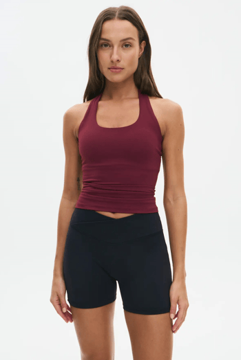 Bordo Halter Yaka Kadın Atlet MG2680