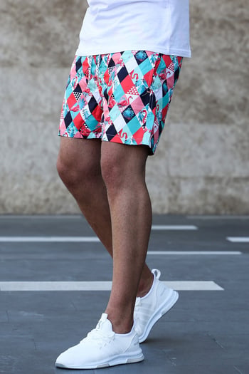 Madmext Printed Swim Wear Short  2652