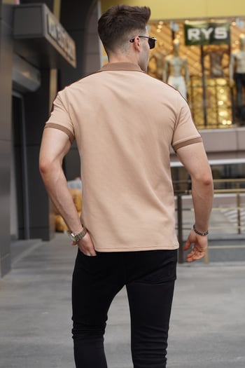 Beige Polo T-Shirt 5888