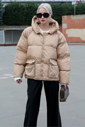 Beige Oversize Pocket Jacket MG1358