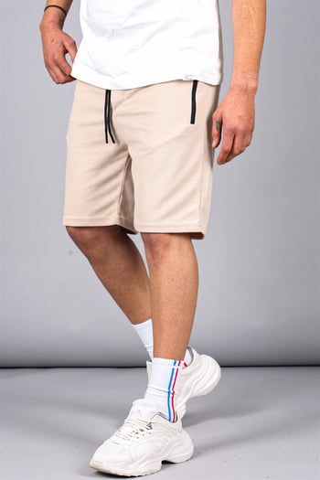 Men Beige Basic Shorts 5464 