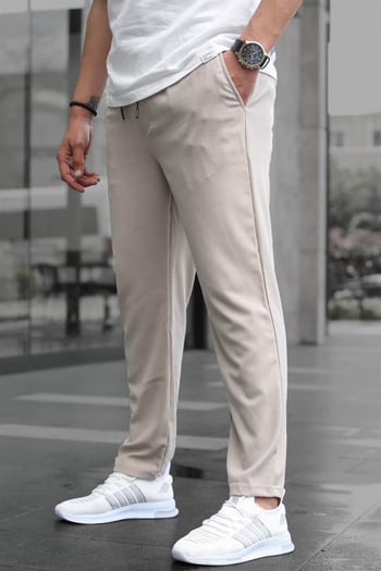 Bej Relaxed Erkek Pantolon 6510