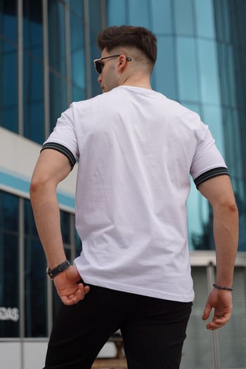 Men Basic White T-Shirt