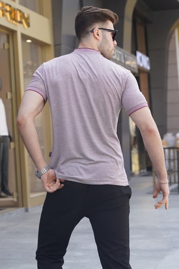 Bordo Hakim Yaka Erkek Polo Tişört 6107