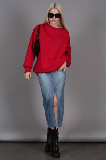 Ice Blue Jeans Skirt MG1558