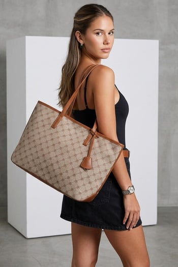 Michelle Taba Monogram Omuz Çantası MG2838