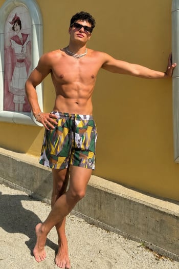 Madmext Men Anthracite Swim Shorts 5073