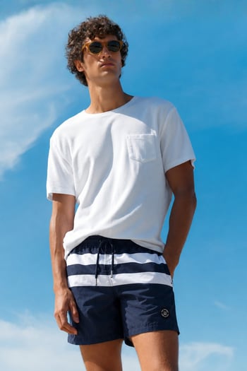 Madmext Black Seim Wear Short 4257