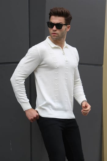 Ecru Knitwear Sweater 5606