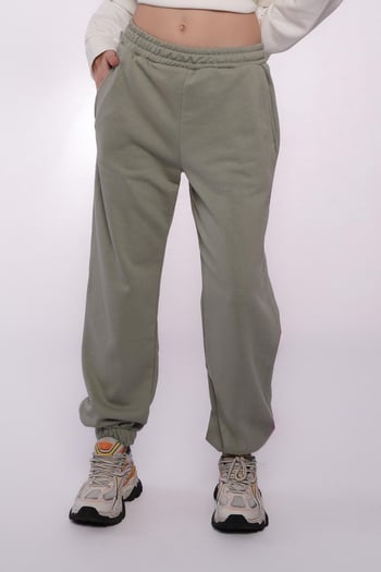 Mint Yeşili Comfort Fit Eşofman Altı MG1353