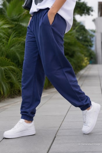 Lacivert Comfort Fit Basic Eşofman Altı MG1635