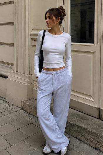 Karmelanj Stoperli Barrel Fit Kadın Eşofman Altı MG2840