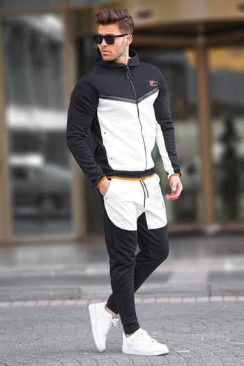 Madmext Men Black Tracksuit 5697