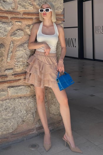 Pudra Mykonos Mini Etek MG2070