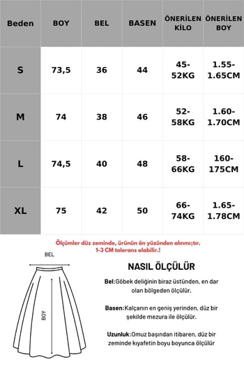 Siyah Saten Dantelli Midi Boy Kadın Etek Mg2538