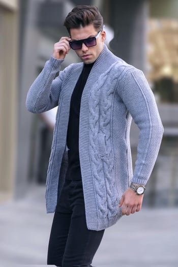 Füme Basic Örgü Hırka 5996