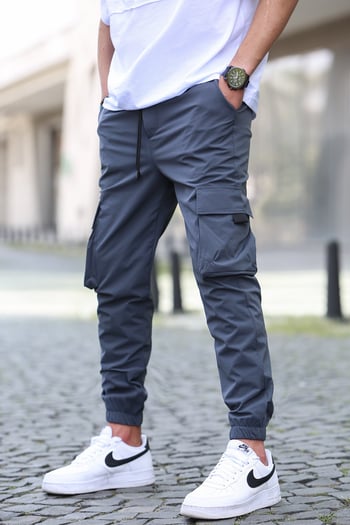 Füme Kargo Cep Erkek Jogger Pantolon 5461