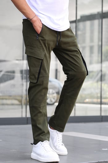 Haki Kargo Cep Jogger Pantolon 5791