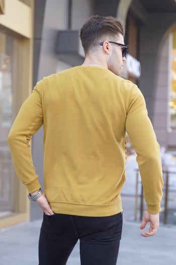 Mustard Striped Knitwear Sweater 5961