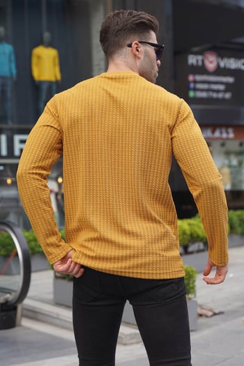 Hardal Waffle Kumaş Basic Kazak 6007
