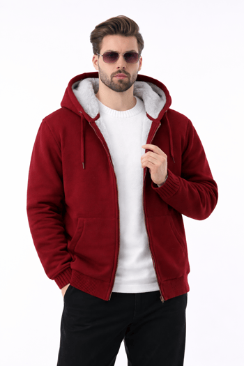 Madmext Men Maroon Cardigan 22377