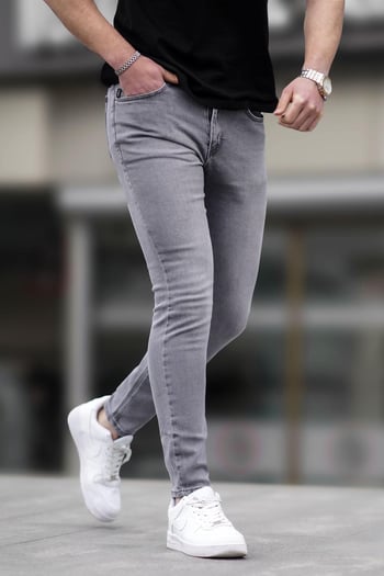 Gray Skinny Fit Jeans 6322