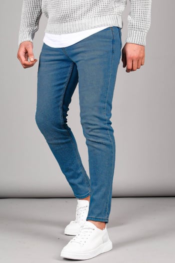 Madmext Men Skin Fit Navy Blue Jeans 5712